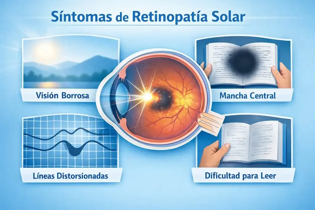 síntomas de retinopatía solar | Oftalmoceuta - Centro de Ojos de Ceuta · Dr. Medín filename sep oftalmoceuta