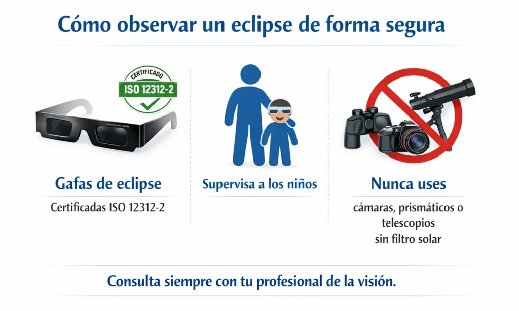observar un eclipse de forma segura | Oftalmoceuta - Centro de Ojos de Ceuta · Dr. Medín filename sep oftalmoceuta