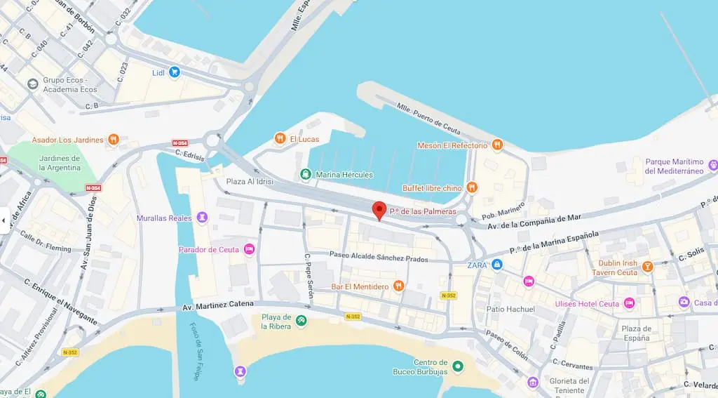 plano palmeras | Oftalmoceuta - Centro de Ojos de Ceuta · Dr. Medín filename sep oftalmoceuta