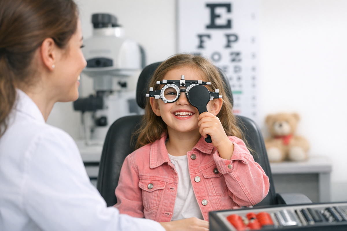 exámenes visuales infantiles