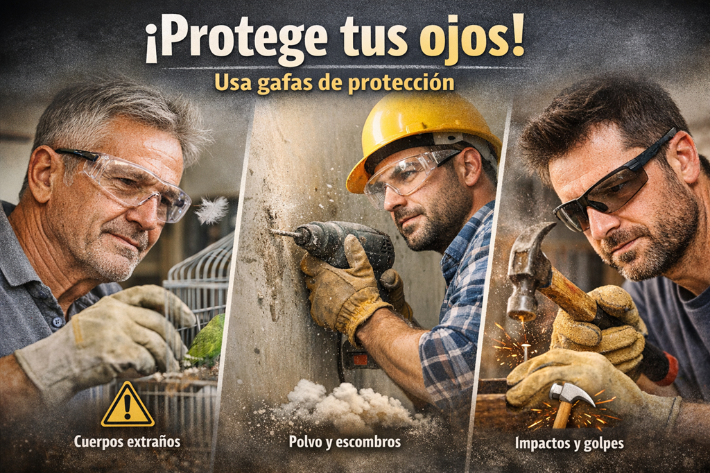 gafas de protección para evitar cuerpos extraños e irritación ocular