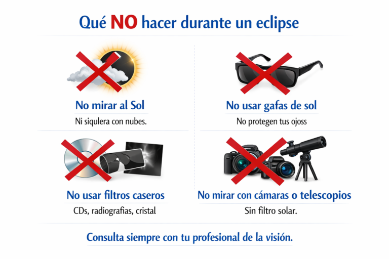 Que NO hacer durante un eclipse