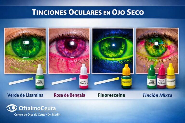 ojo seco tinciones