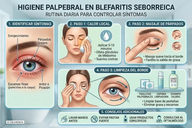 Higiene Palpebral en blefaritis seborreica