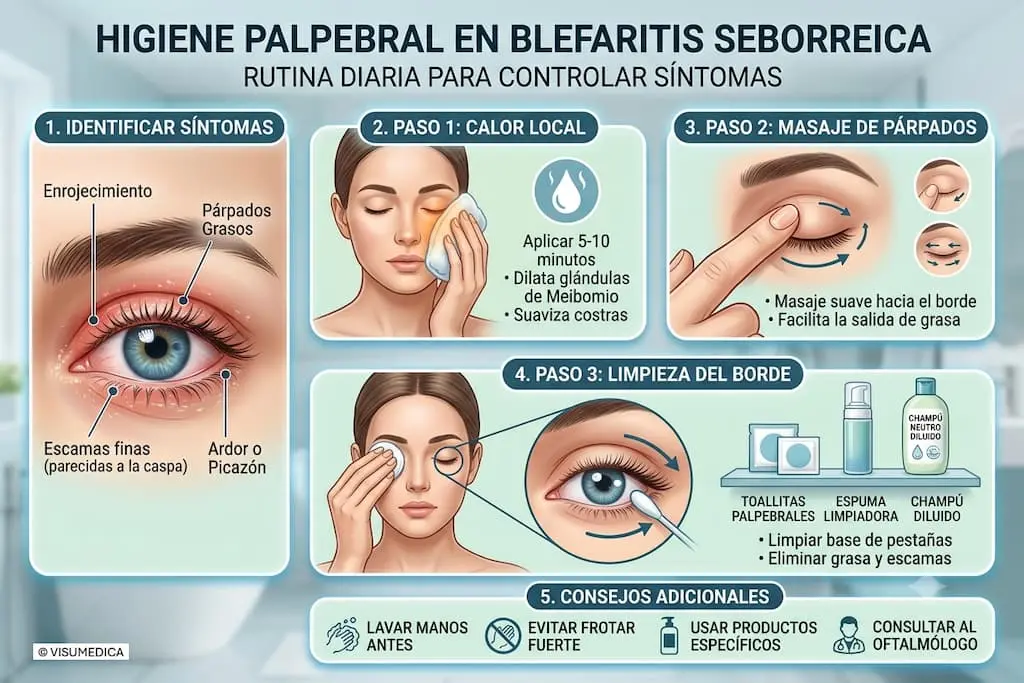 Higiene Palpebral en blefaritis seborreica | Oftalmoceuta - Centro de Ojos de Ceuta · Dr. Medín filename sep oftalmoceuta