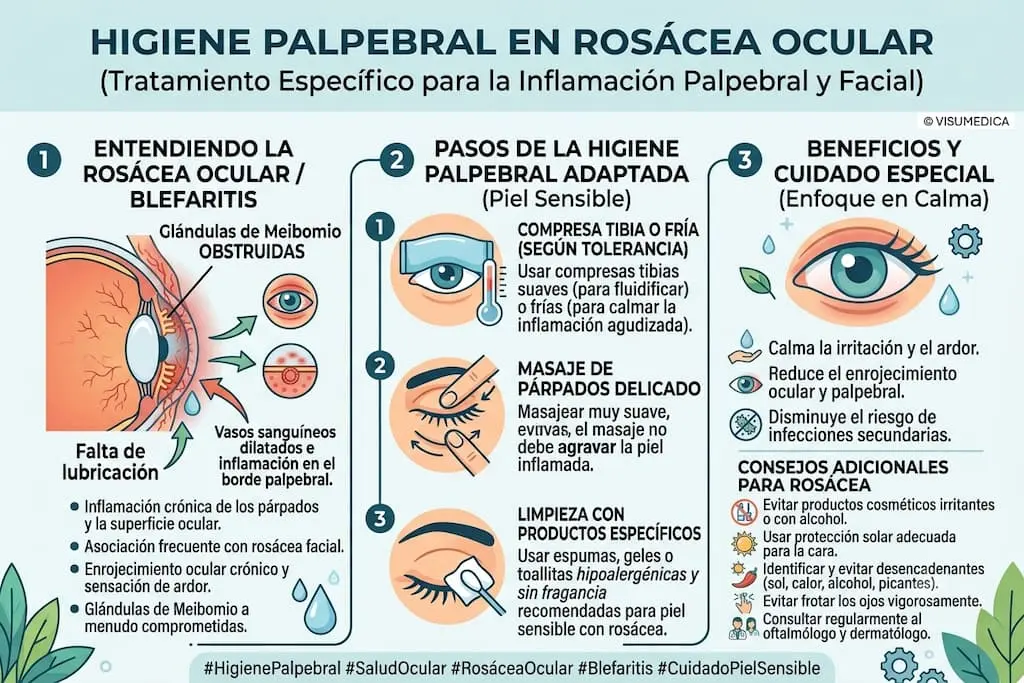 Higiene Palpebral y rosacea | Oftalmoceuta - Centro de Ojos de Ceuta · Dr. Medín filename sep oftalmoceuta