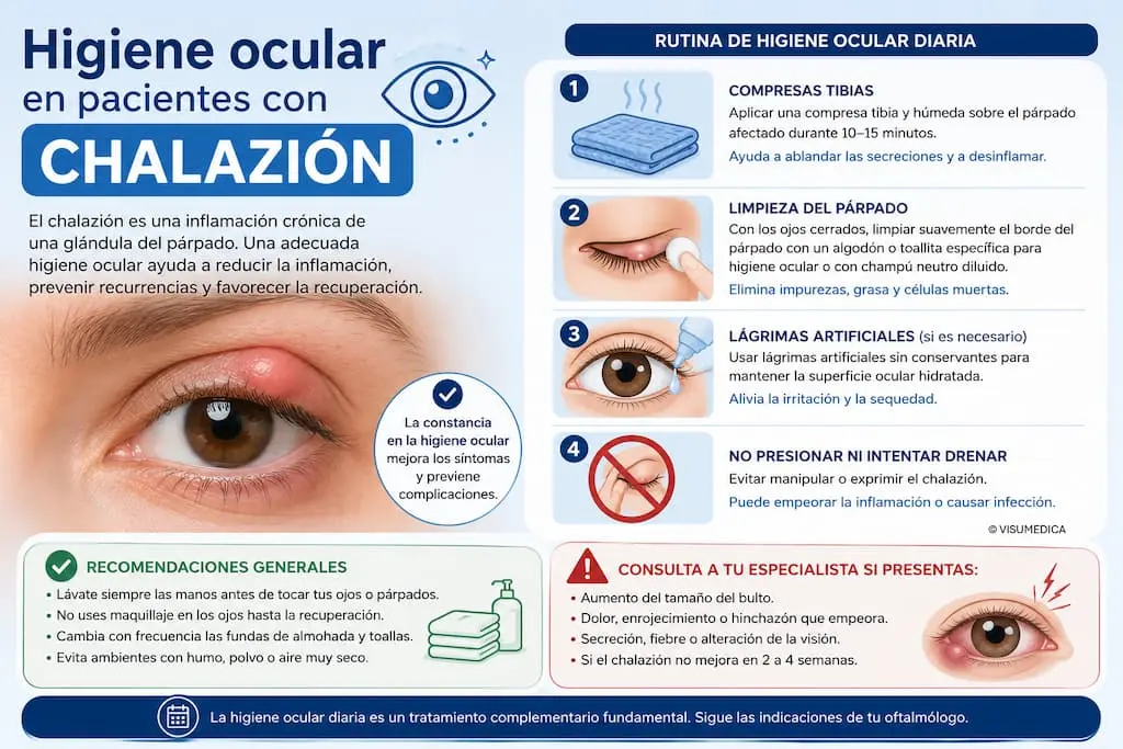 Higiene ocular en pacientes con chalazión | Oftalmoceuta - Centro de Ojos de Ceuta · Dr. Medín filename sep oftalmoceuta