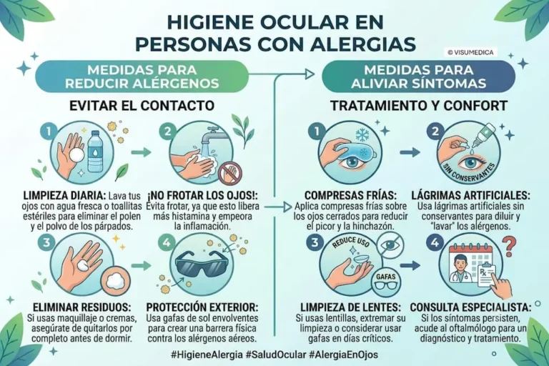 Higiene ocular en personas con alergias
