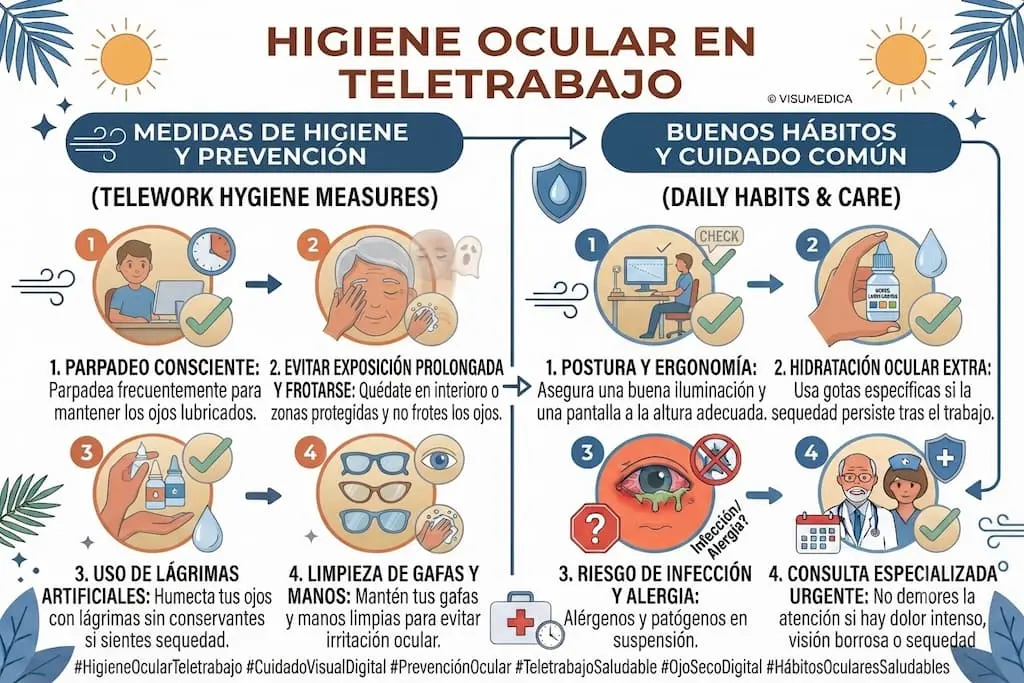 Higiene ocular en teletrabajo | Oftalmoceuta - Centro de Ojos de Ceuta · Dr. Medín filename sep oftalmoceuta